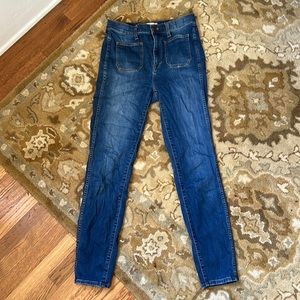 Madewell high waisted sailor jeans (slim leg)
